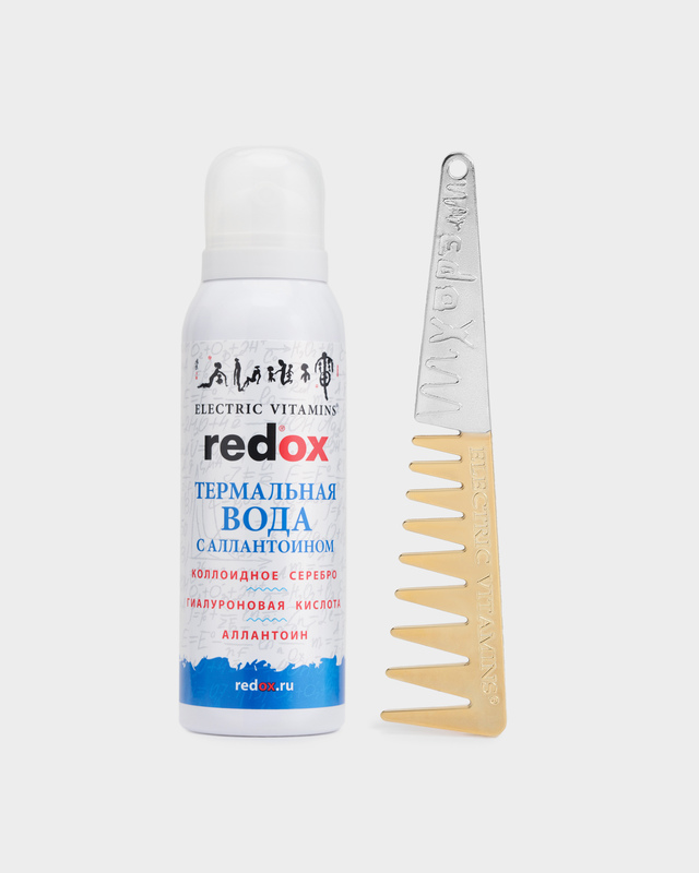 Набор: расческа  &laquo;Золотая &raquo; + термальная вода