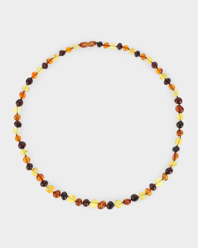 Колье из натурального янтаря