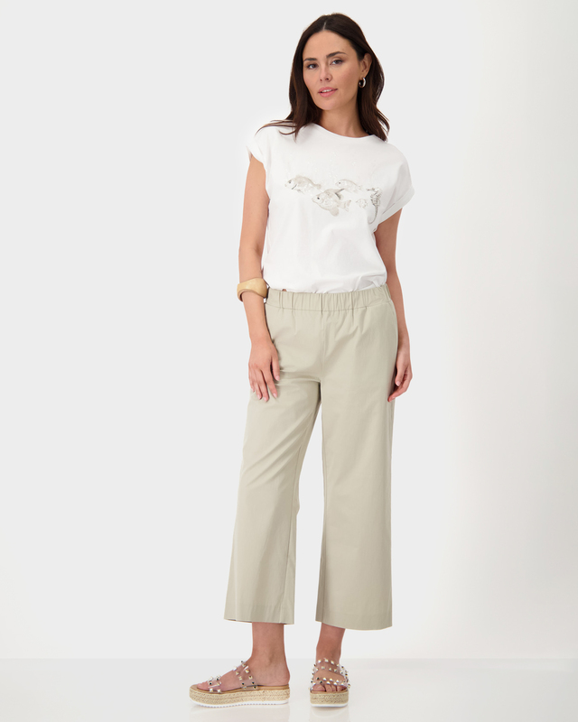 Кюлоты из эластичного хлопкового материала