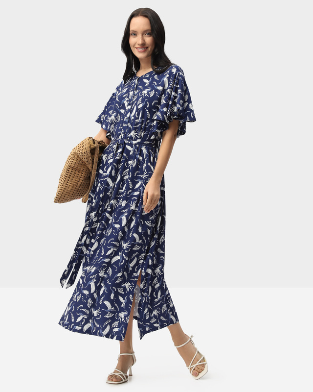 Платье-рубашка с поясом-лентой