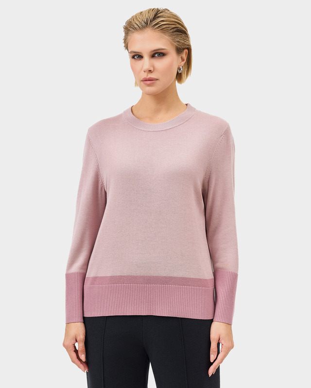 Джемпер с шерстью и шелком в составе