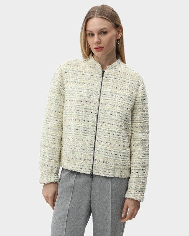 Куртка свободного кроя с резинкой по низу