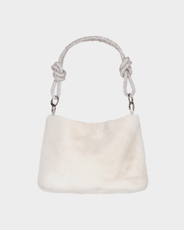 Пушистая сумка из экомеха