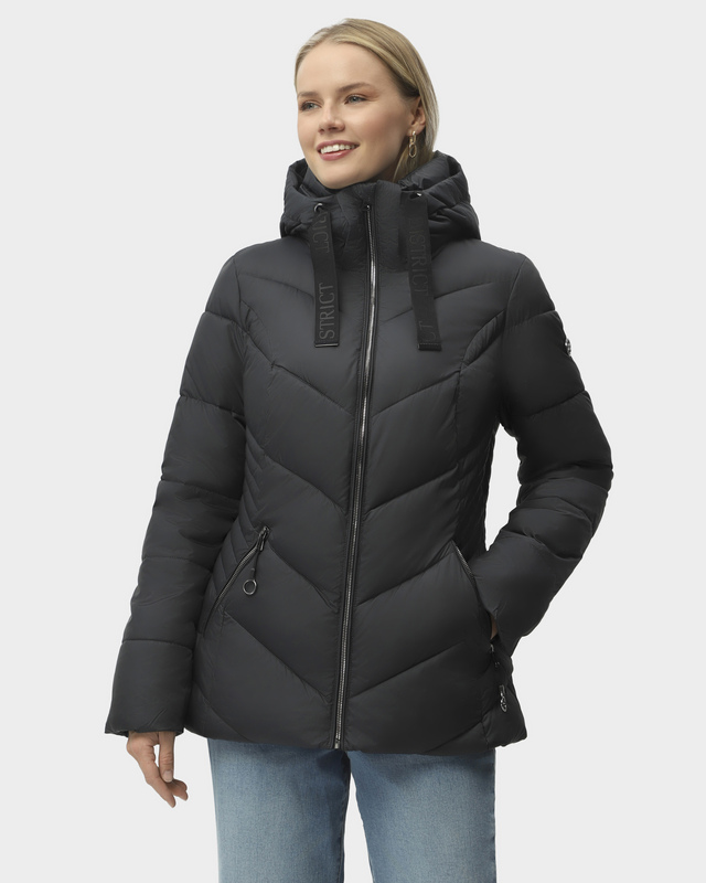Стеганая куртка со съемным капюшоном