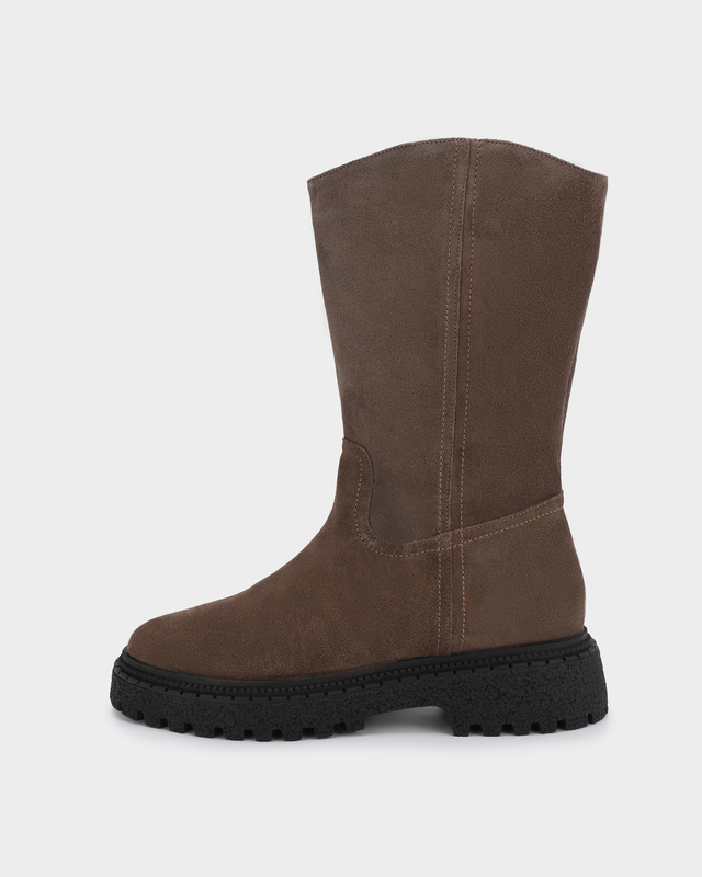 Полусапоги с эластичной вставкой на голенище, утепленные натуральной шерстью