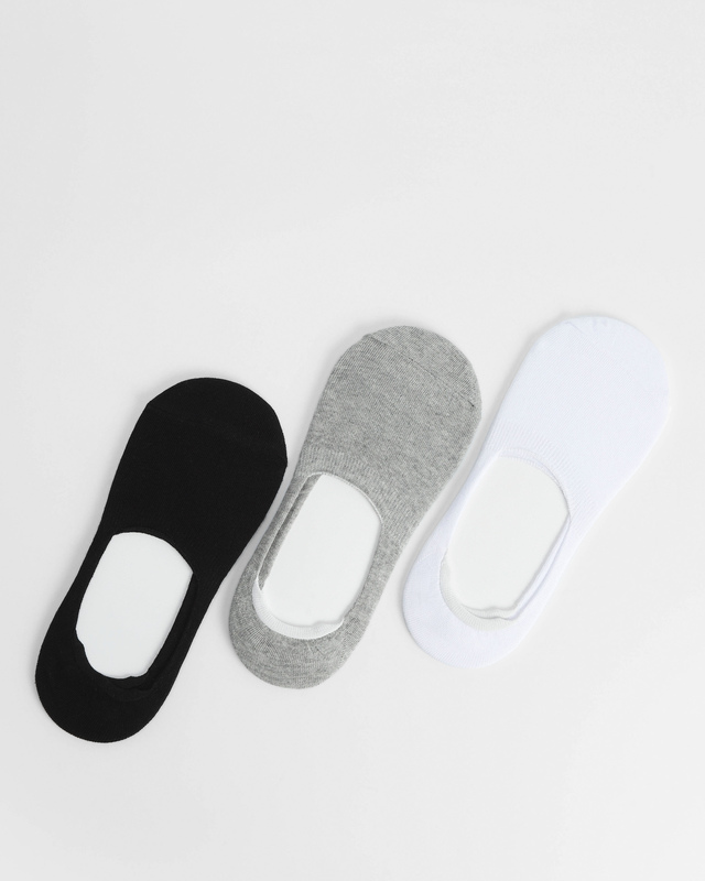 Комплект из трех пар однотонных женских подследников