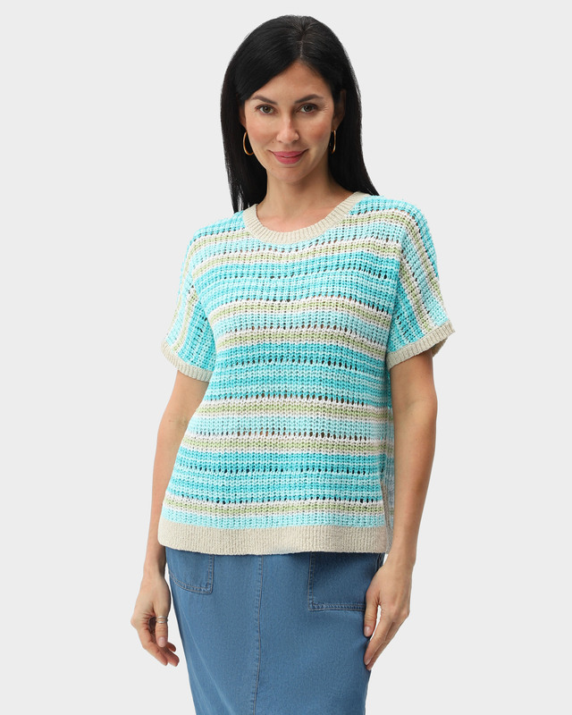 Вязаный джемпер в полоску