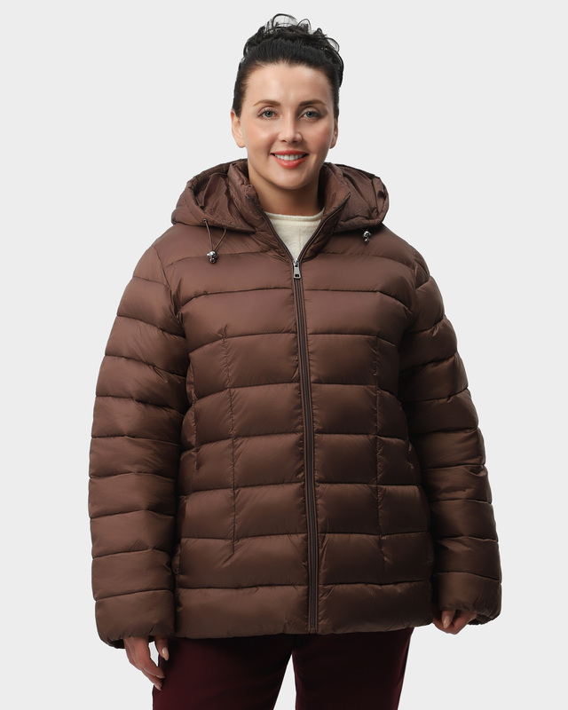 Утепленная стеганая куртка из водоотталкивающего нейлона