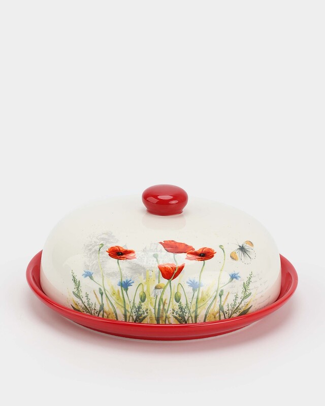 Блюдо для блинов с крышкой «Маки» Repast 193605 купить за 1799.0 рублей ...