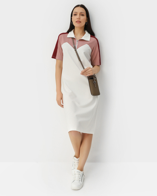 Платье миди в спортивном стиле