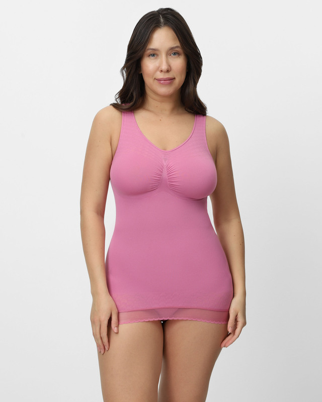 Корректирующий корсет-топ с противоскользящей лентой