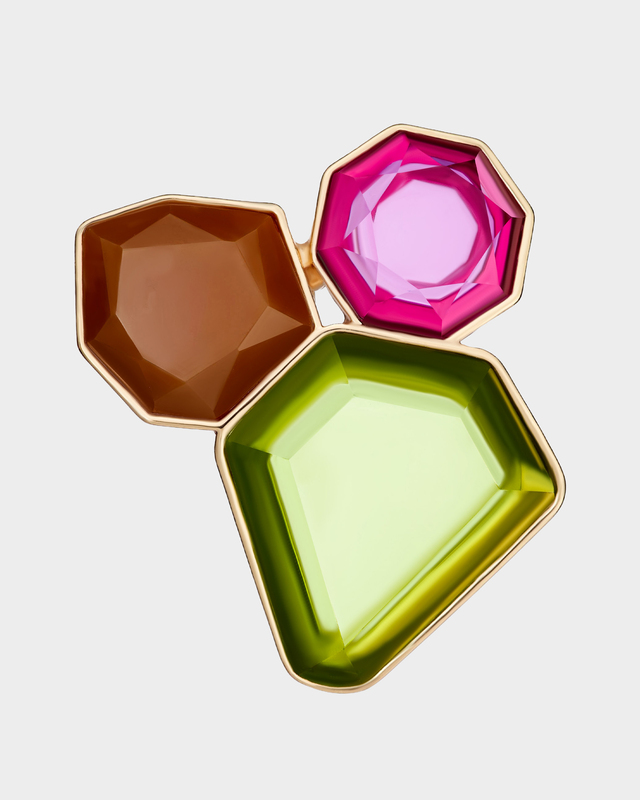 Брошь из геометрических фигур