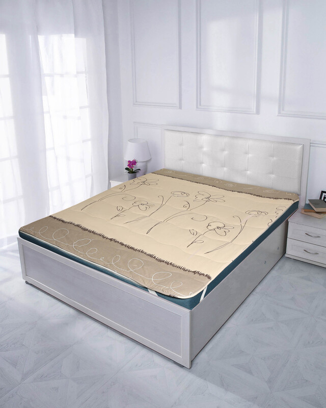 Простыня-наматрасник 2 в 1 на резинках «Фиалка Монмартра»