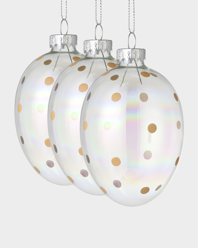 Набор декоративных подвесов, 3 шт., принт &laquo;оранжевые точки&raquo;