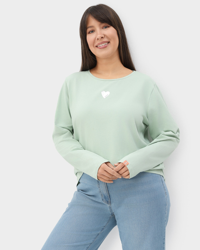 Лонгслив из эластичного хлопка