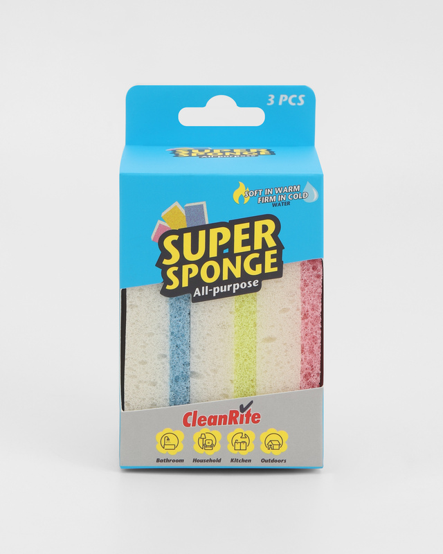 Двухсторонняя губка для сложных загрязнений, 3 шт.