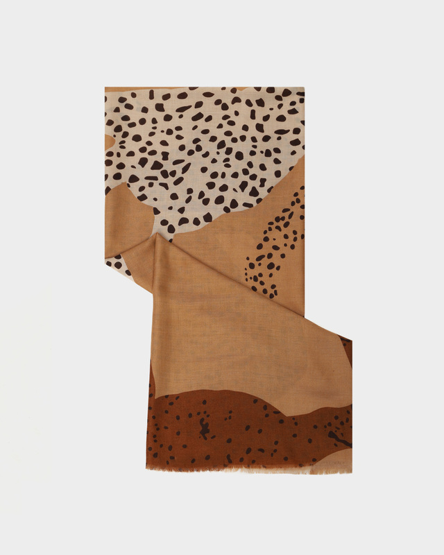 Палантин из шерсти и вискозы