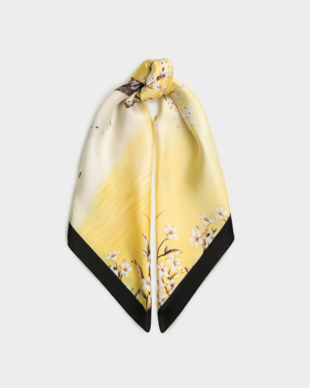 Платок из шелка и вискозы