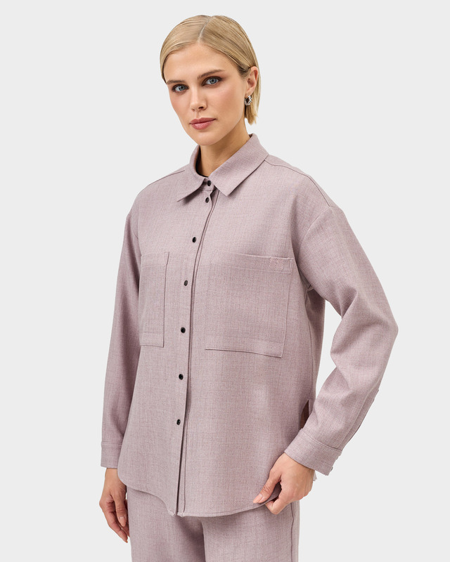 Рубашка с застежкой на металлические кнопки 11890₽