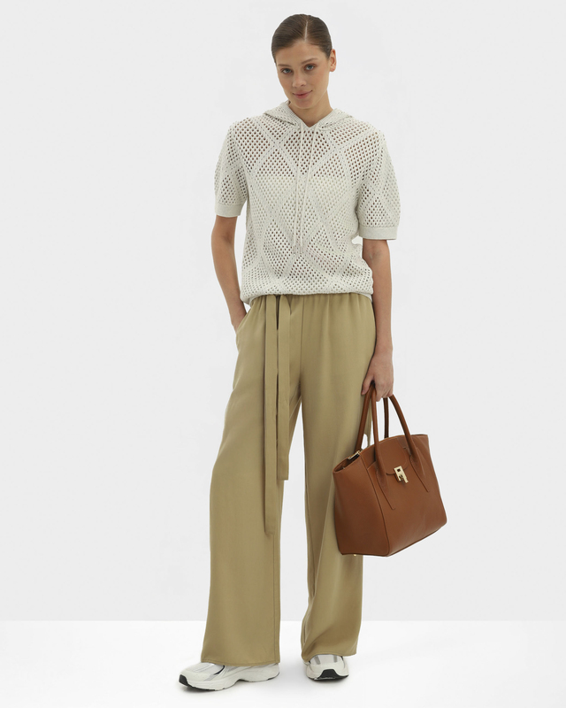 Брюки прямого кроя из мягкого тенсела