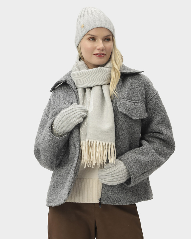 Комплект: палантин, шапка, варежки