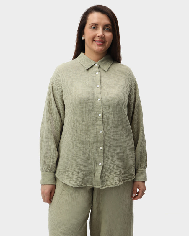 Рубашка оверсайз из муслина 3890₽