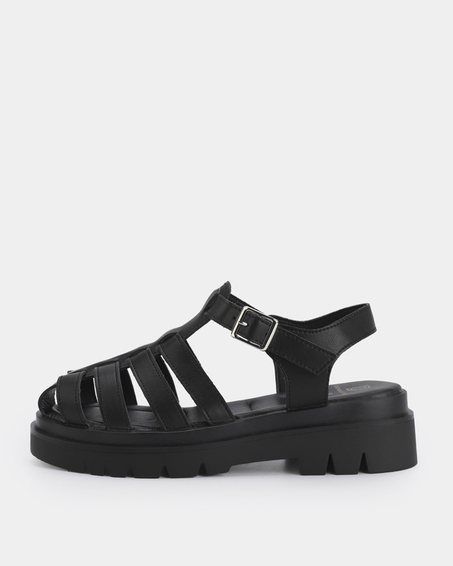 Сандалии из натуральной кожи с застежкой велкро