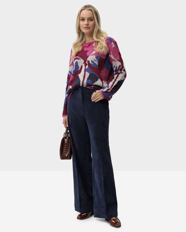 Широкие вельветовые брюки