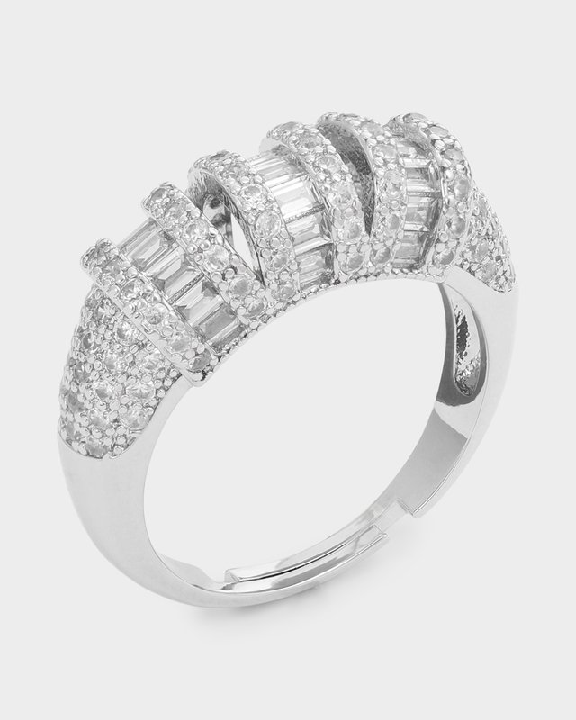 Кольцо с фианитами