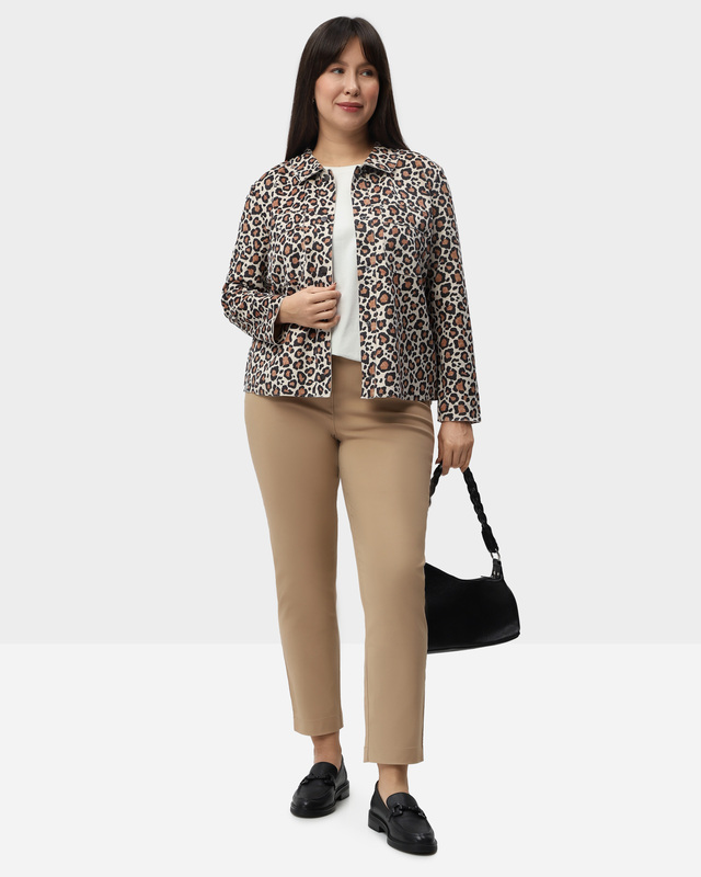 Брюки облегающего кроя с эластичным поясом