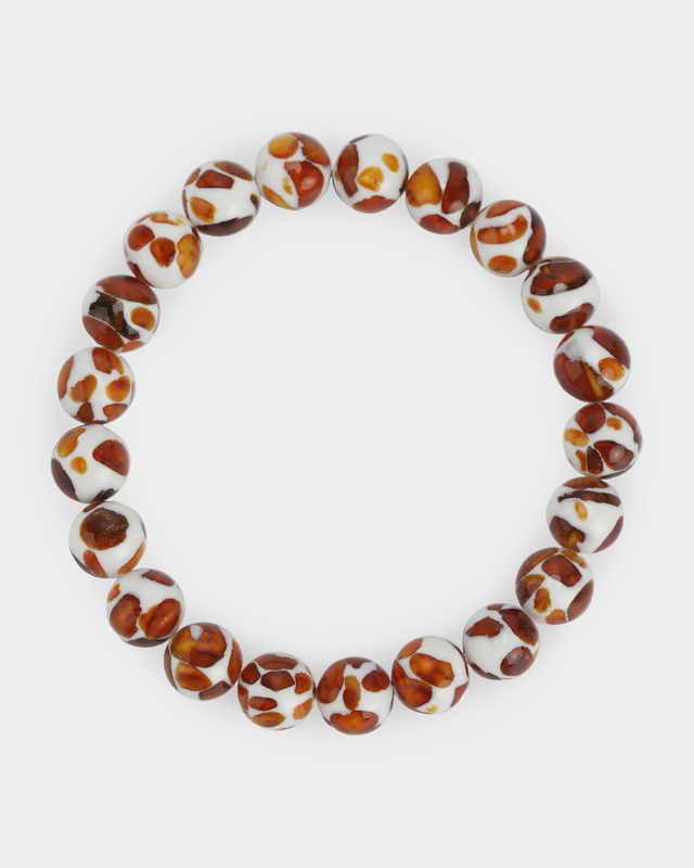 Браслет из янтаря и ювелирной смолы