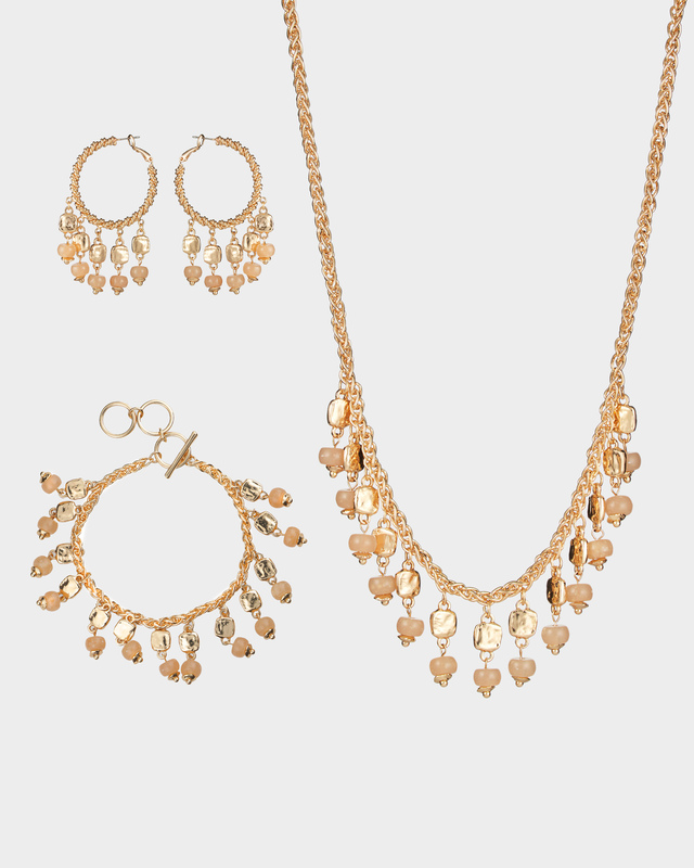 Комплект: колье, браслет и серьги