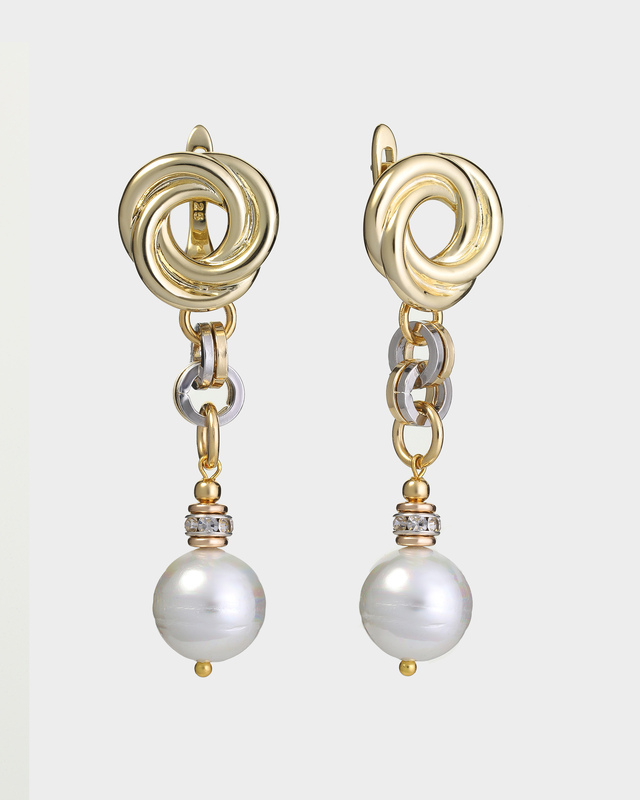 Серьги с барочным жемчугом Майорка