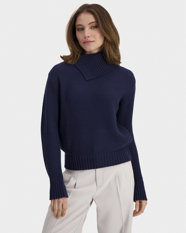 Трикотажный пуловер с хлопком в составе