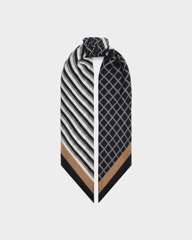 Платок из шерсти и вискозы