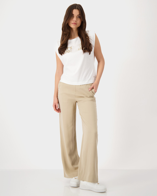 Свободные брюки из лиоцелла с эластичным поясом