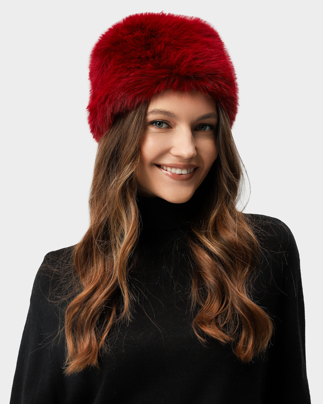 Шапка-боярка из экомеха