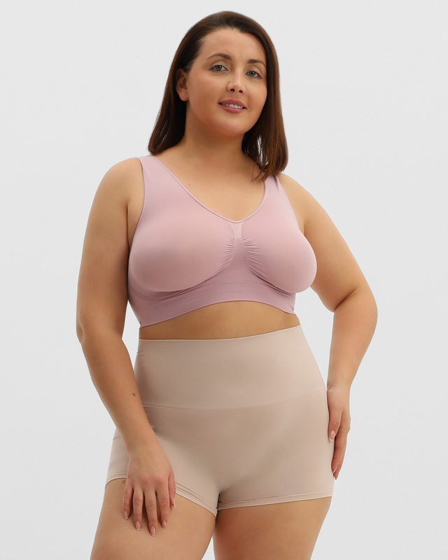 Комплект из 2 корректирующих бюстье на широких бретелях с V-образным вырезом