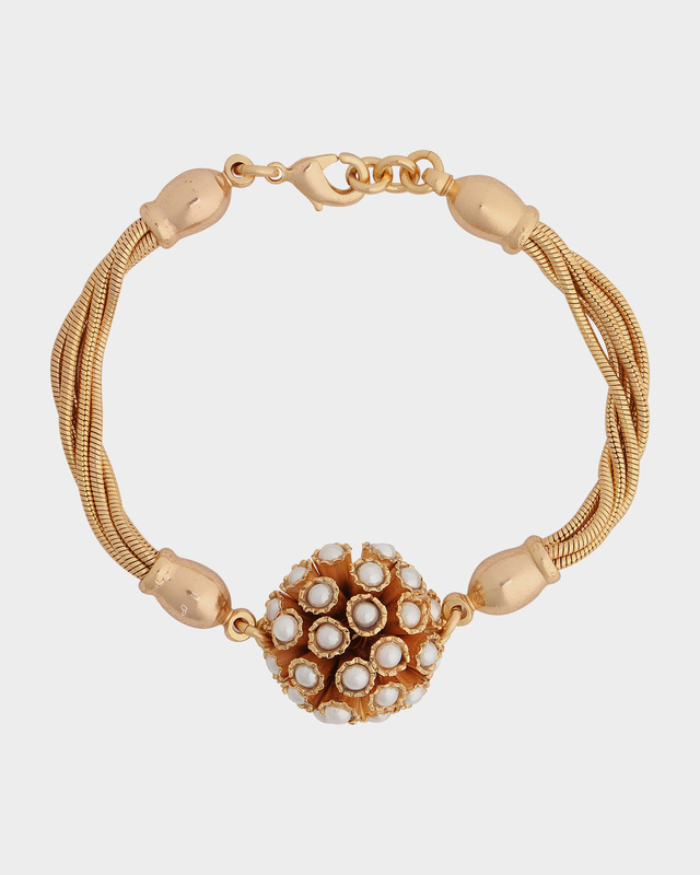 Браслет с жемчужными вставками