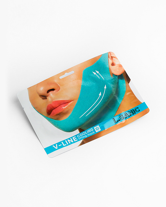 Маска-бандаж для коррекции овала лица с охлаждающим эффектом