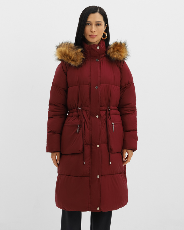 Удлиненное пальто прямого кроя с рукавом реглан