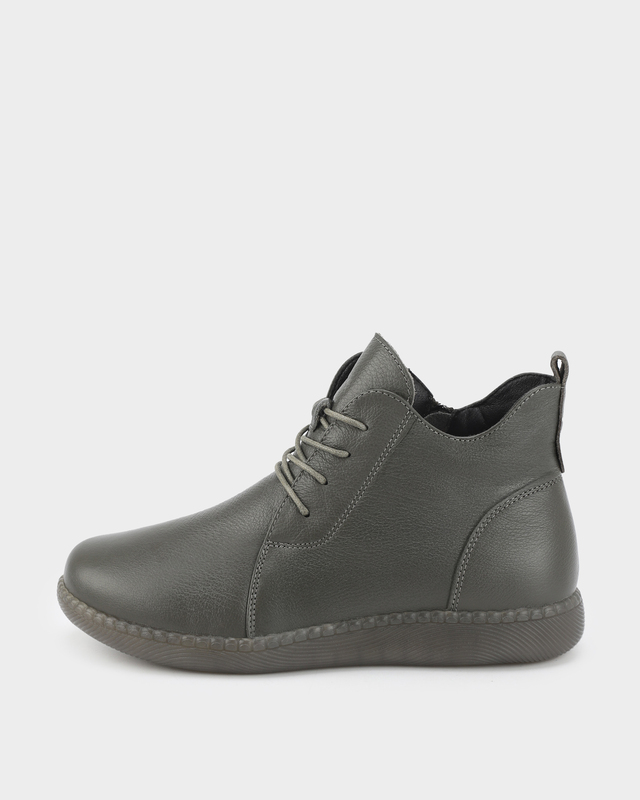 Кожаные ботинки-дерби увеличенной полноты на шнуровке