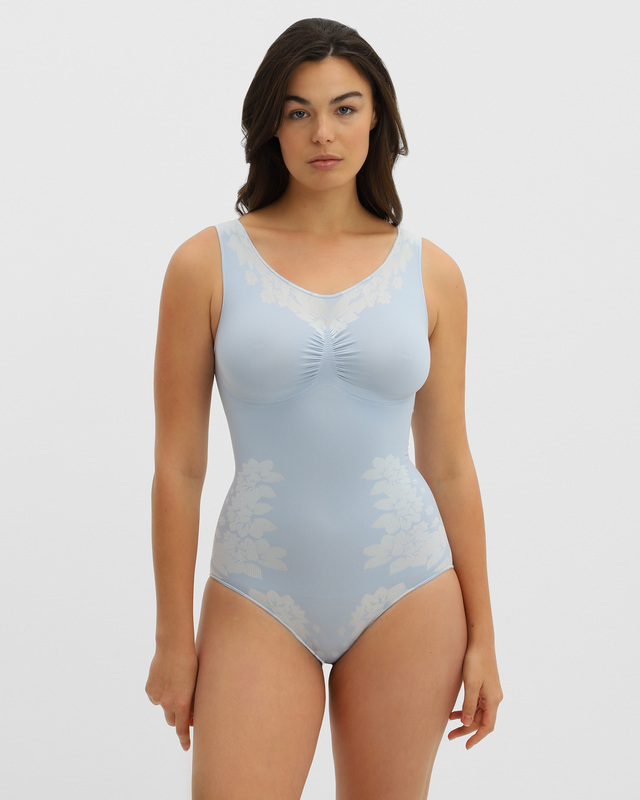 Корректирующее боди на широких бретелях