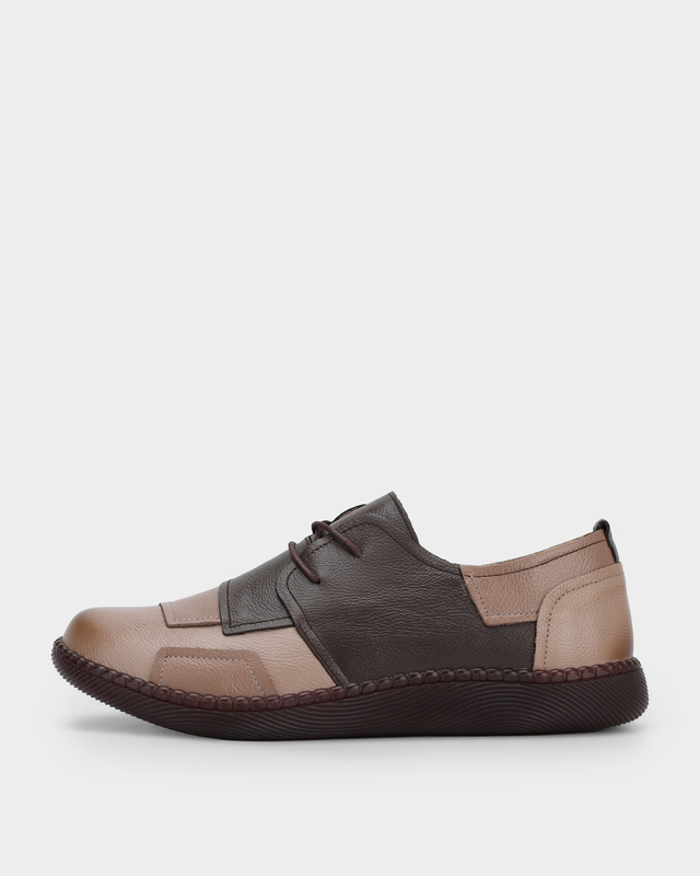 Полуботинки увеличенной полноты из натуральной кожи