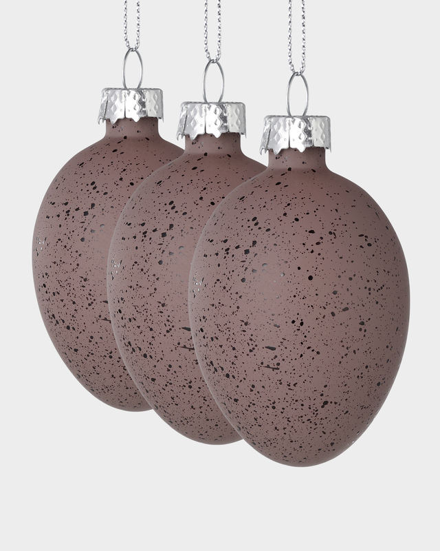 Набор декоративных подвесов, 3 шт., коричневые