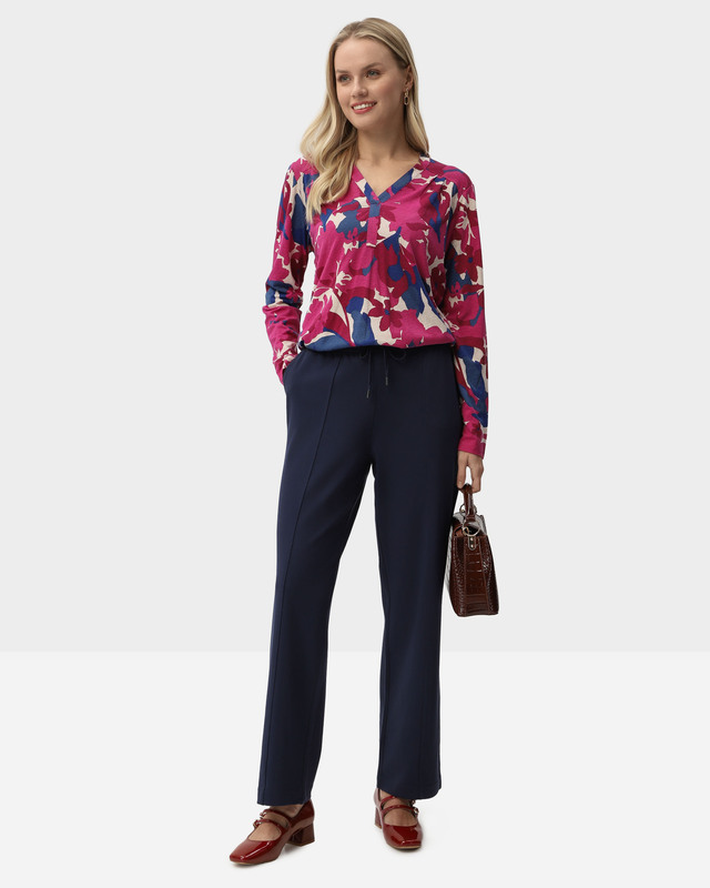 Брюки прямого кроя с вискозой в составе