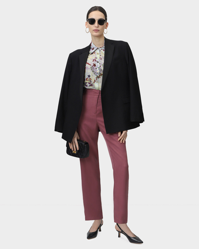 Брюки прямого кроя с резинкой в поясе