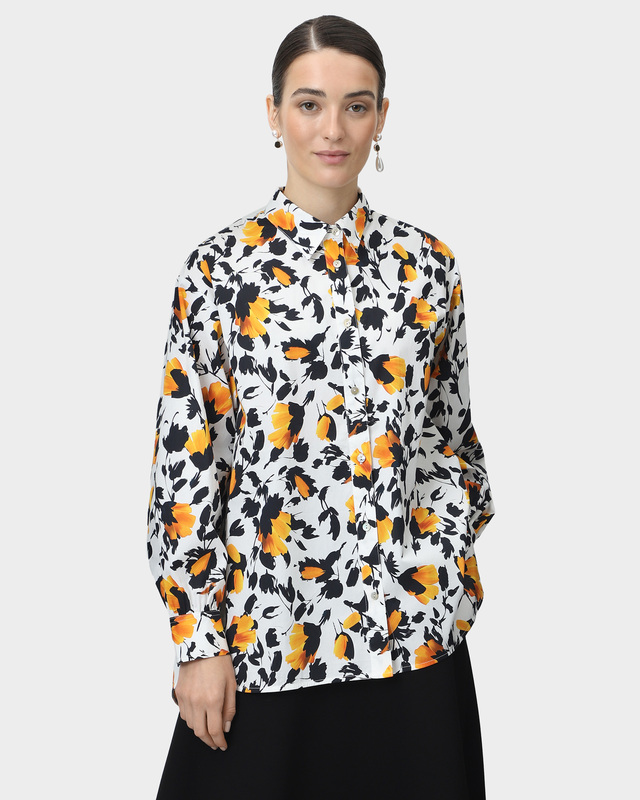 Рубашка с цветочным принтом