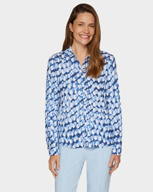 Блузка из эластичного материала  с графическим дизайном