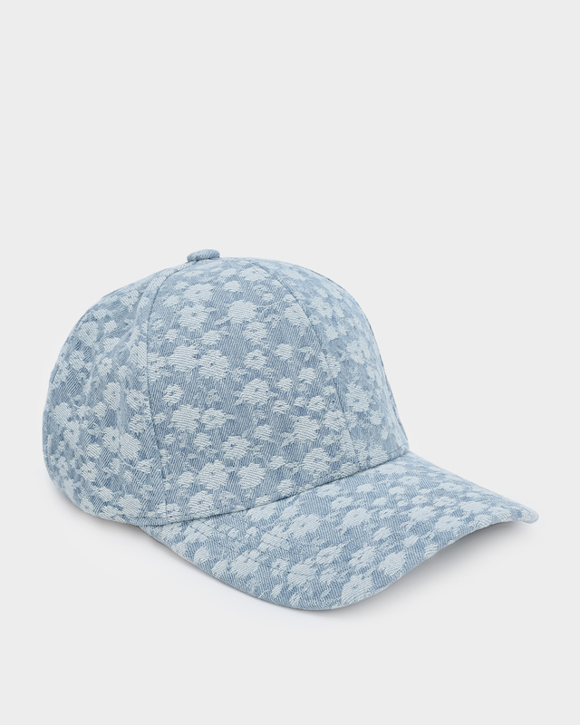 Бейсболка с монохромным цветочным узором